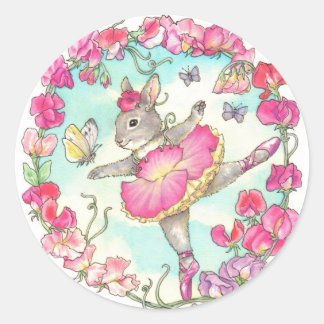 Ballerina Bunny Stickers Sweet Pea Runt Klistermärke