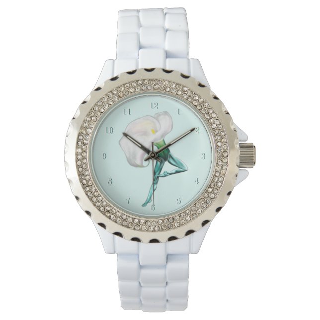 Ballerina Calla Lily Ballet Dancer Watch Gift Armbandsur (Framsida)