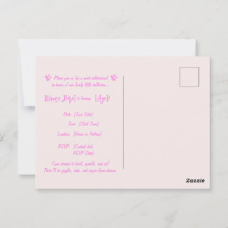 Ballerina Cappuccina Födelsedagsinbjudan – Anpassa Vykort