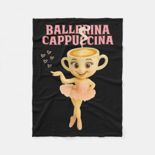 Ballerina Cappuccina Italiana Brainrot Meme Kids G Fleecefilt
