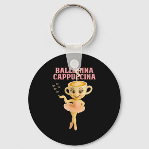 Ballerina Cappuccina Italiana Brainrot Meme Kids G Nyckelring