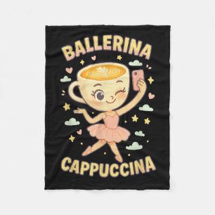 Ballerina Cappuccina Italie Brainrot Viral Meme C Fleecefilt