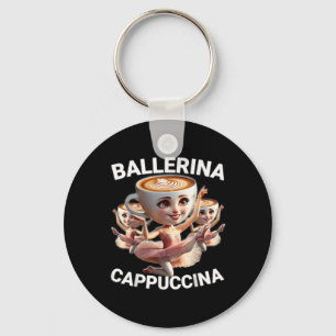 Ballerina Cappuccina Italienska Hjärnrot Meme Roli Nyckelring