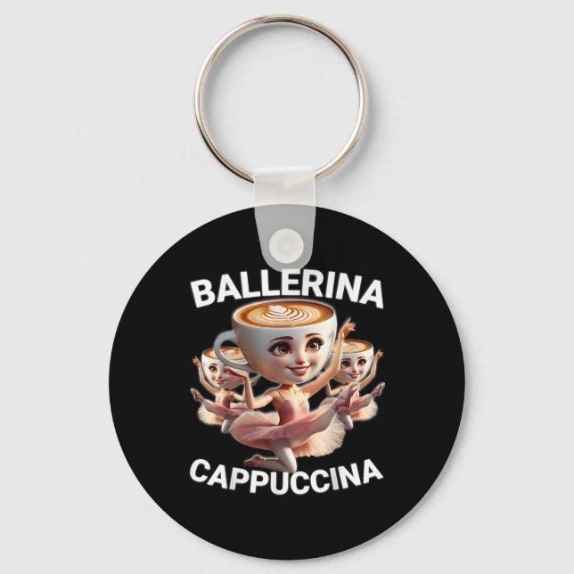 Ballerina Cappuccina Italienska Hjärnrot Meme Roli Nyckelring (Framsida)