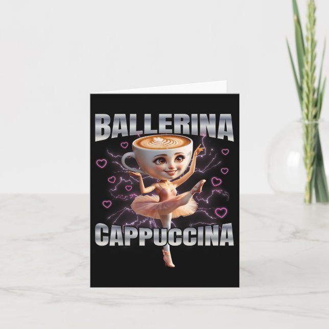 Ballerina Cappuccino Kort (Framsida)