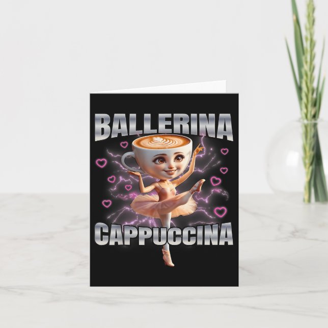 Ballerina Cappuccino Kort (Framsida)