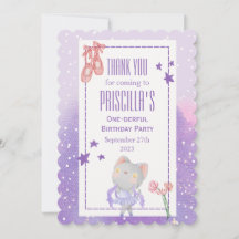 Ballerina Cat Kids Födelsedagsfest