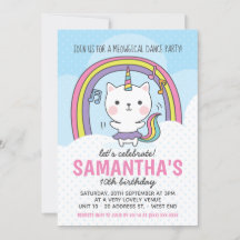 Ballerina Caticorn Cat Unicorn Party
