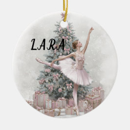 Ballerina Christmas Ornament – Add Your Name