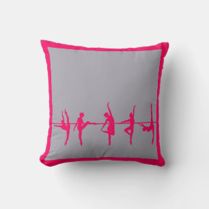 Ballerina Classroom Dance Studio Rosa Pillow Kudde
