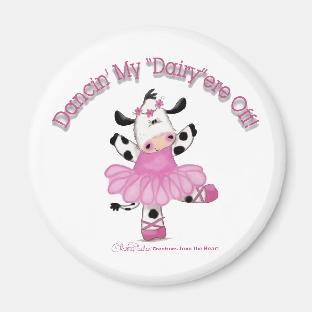 Ballerina Cow Magnet (Framsidan)
