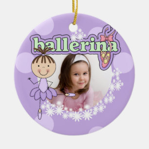 Ballerina Customized Photo Keepsak Ornament