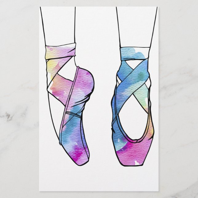 Ballerina Cute Ballet Brevpapper (Framsida)