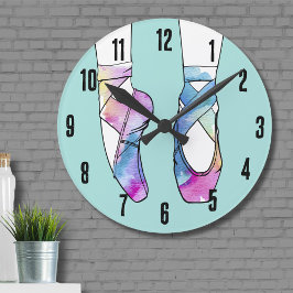 Ballerina Cute Ballet Rund Klocka