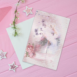 Ballerina Dance Blommigts Lining Brevpapper