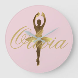 Ballerina Dance Elegant Pirouette Ballet Dancer Stor Klocka