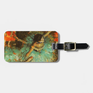 Ballerina Dance Grönt Dancer Edger Degas Painting Bagagebricka