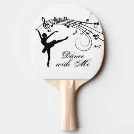Ballerina Dance med Me Music Note Pingisracket