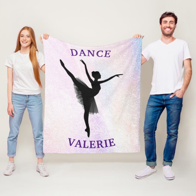 Ballerina Dance Pastel Fleece Blanket (På plats)