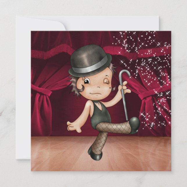 Ballerina - Dance Performance/Cabaret Party - S Inbjudningar (Framsida)