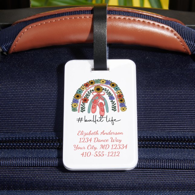 Ballerina Dance Studio Ballet Instructor Dancer Bagagebricka (Baksida Insitu 4)