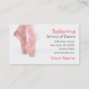 Ballerina Dance Studio Visitkort