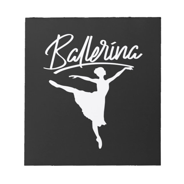 Ballerina Dancer Anteckningsblock (Framsida)