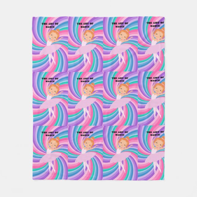 Ballerina dancer fleecefilt (Framsidan)