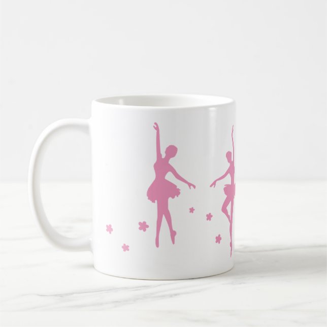 Ballerina Dancer Gift Mugg | Avskrivning (Vänster)