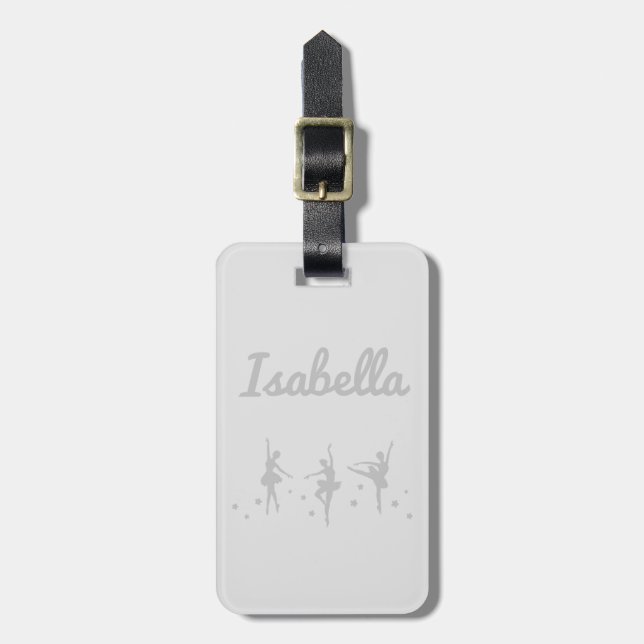Ballerina Dancer Luggage Tag | Skäl Bagagebricka (Vertikal Framsida)