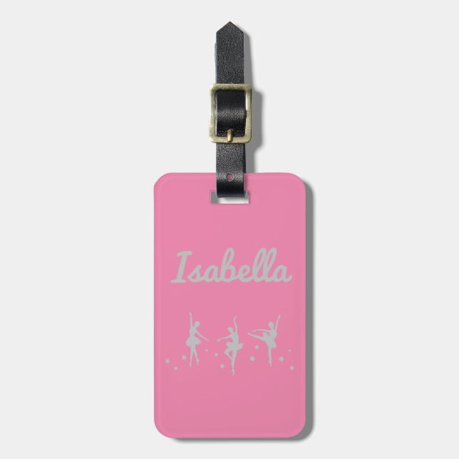 Ballerina Dancer Luggage Tag | Skäl Bagagebricka (Vertikal Framsida)