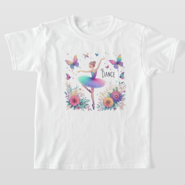 Ballerina Dancer T Shirt (Laydown)