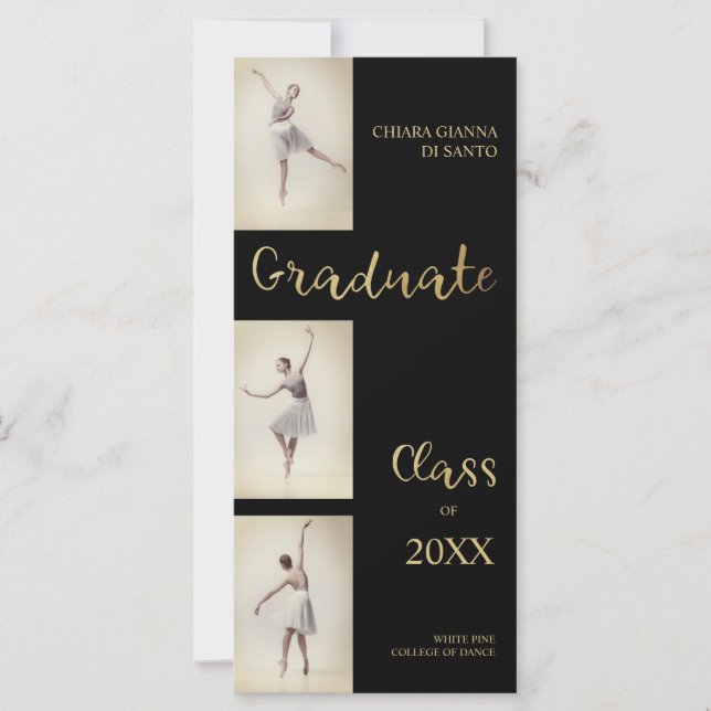 Ballerina Dancer Tre Photo Dance Studenten (Framsida)