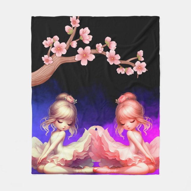 Ballerina Dancers Fleece Blanket (Framsidan)