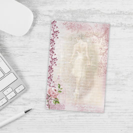 Ballerina Dancing en Pointe Blommigt Line Brevpapper
