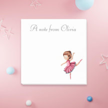 Ballerina Dancing in Rosa Dress Personlig
