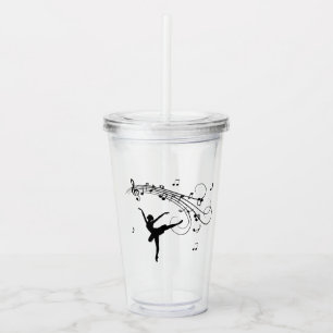 Ballerina Dancing with Music Take Away Mugg