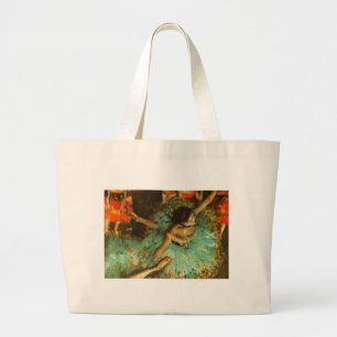 Ballerina Dans Grön Dansare Edgar Degas Målning Jumbo Tygkasse