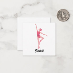 Ballerina Dans Notkort – Personlig Ballet Anteckningskort
