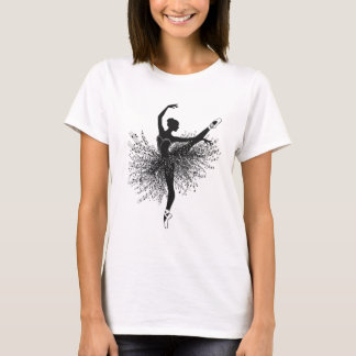 Ballerina Dans Silhuett T-Shirt | Balett T-Shirt