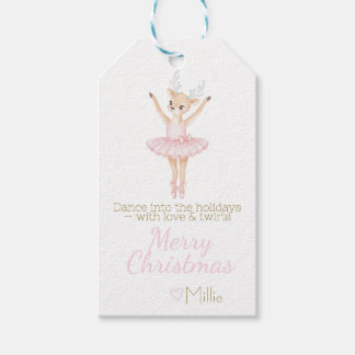 Ballerina/danspresentkort Presentetikett