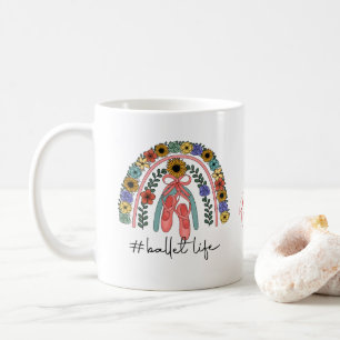 Ballerina dansstudio balettinstruktör dansare kaffemugg