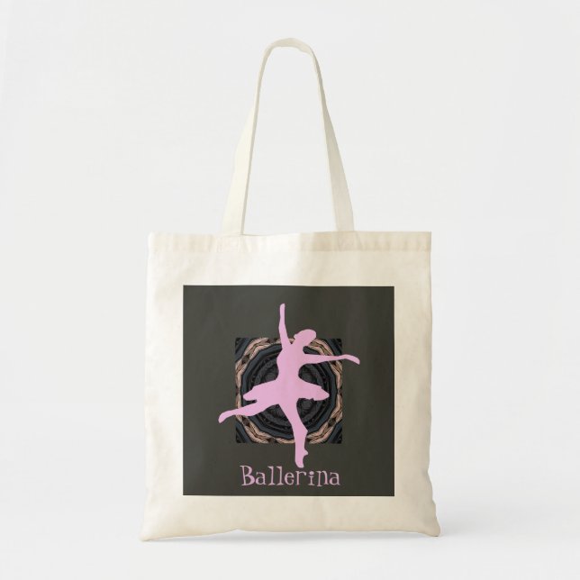 Ballerina Design 1 Tote Tygkasse (Framsidan)