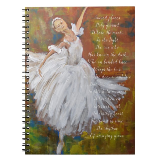 Ballerina Devotional Journal Anteckningsbok (Framsidan)