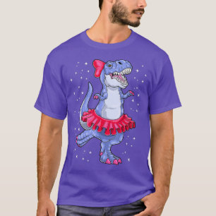Ballerina Dinosaur T Rex Ballet Dancer Kids Shirt