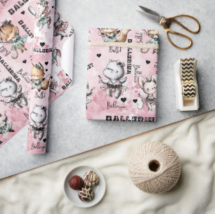 Ballerina djur presentpapper