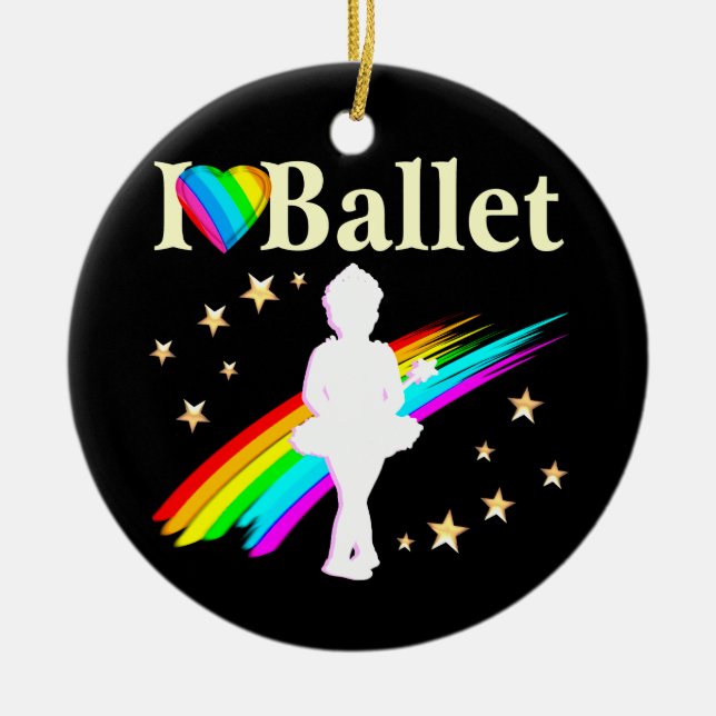 BALLERINA DREAMS KOMMER SANT JULGRANSPRYDNAD KERAMIK (Framsidan)