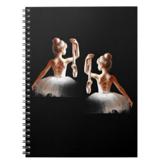 "Ballerina Dreams - Watercolor Dance Spiral Notebo Anteckningsbok