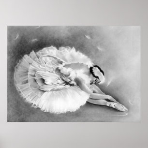 Ballerina Dying Svan Poster