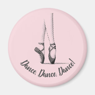 Ballerina en Pointe - Ditt val av text på Magnet